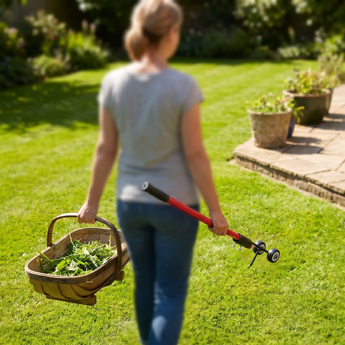 Duales manuelles Fugenkratzer-Werkzeug für Pflasterritzen, Terrassenfugen & Einfahrten – Unkrautstecher zur Wurzelentfernung für Gehwege, Terrassen & Gartenwege
