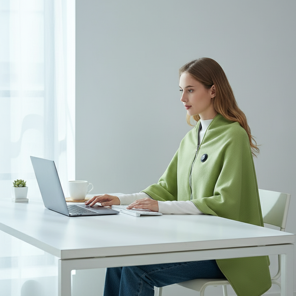USB Heated Throw Blanket with 3 Heat Settings & Zipper Design – Soft Fleece for Home, Office & Outdoor Use