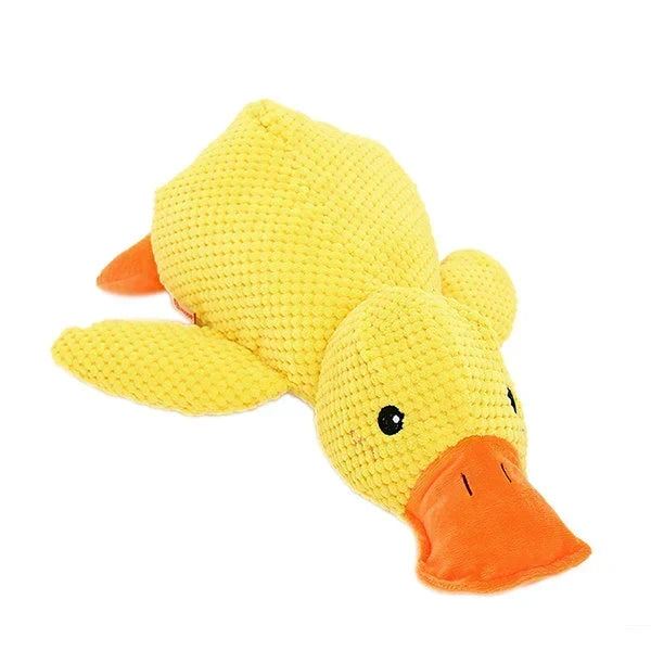 Juguete de pato calmante y duradero para perros