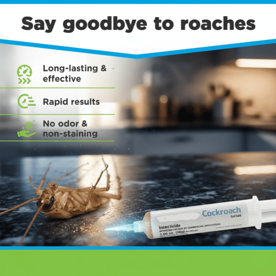 Gel eliminador de cucarachas para cocinas y baños – Tratamiento interior de acción rápida contra plagas para uso doméstico y comercial | Thomler