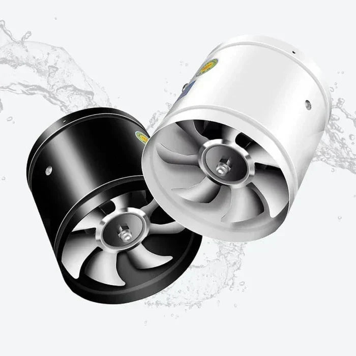 Wandmontierter Metall-Ventilator für Küche, Bad, Garage und Werkstatt, leiser Kupfermotor, hoher Luftdurchsatz (CFM), 20 W, 40 W, 50 W, Schwarz/Weiß
