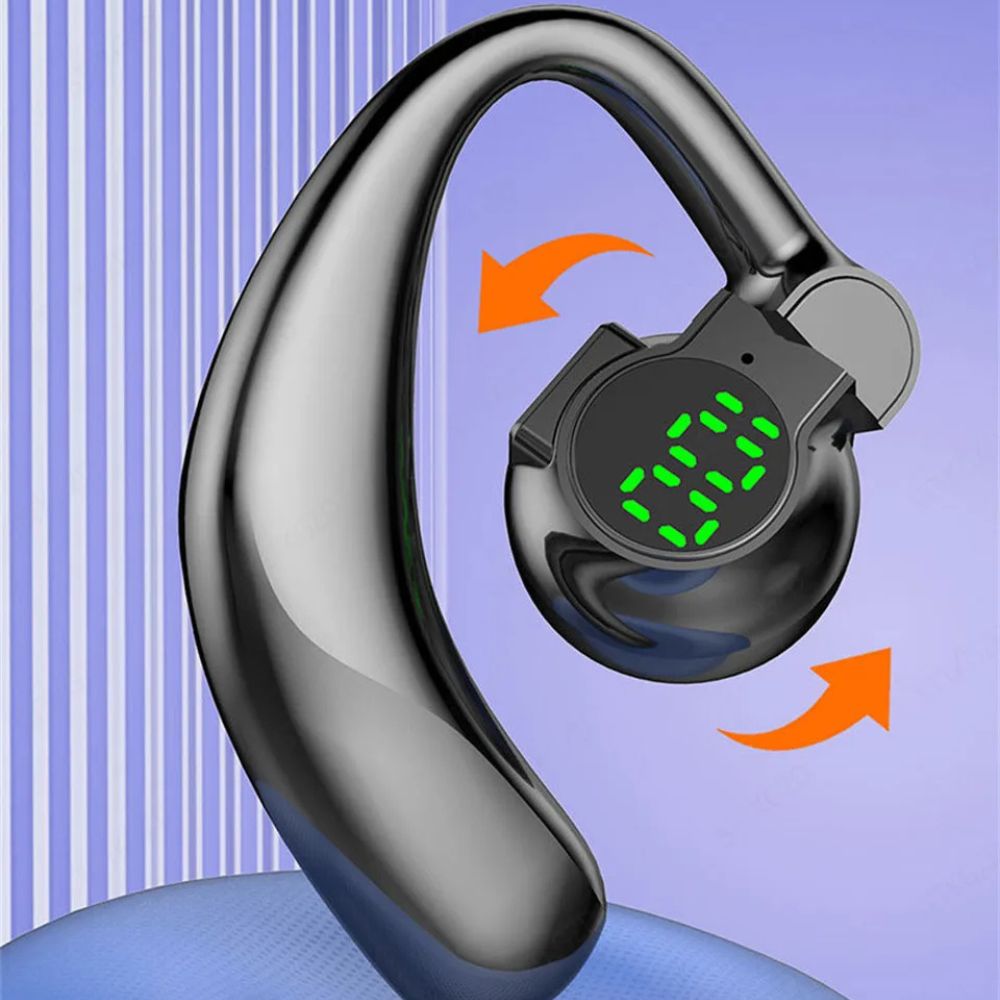 Auriculares de oreja abierta con conducción de aire y control táctil, batería de 20 horas