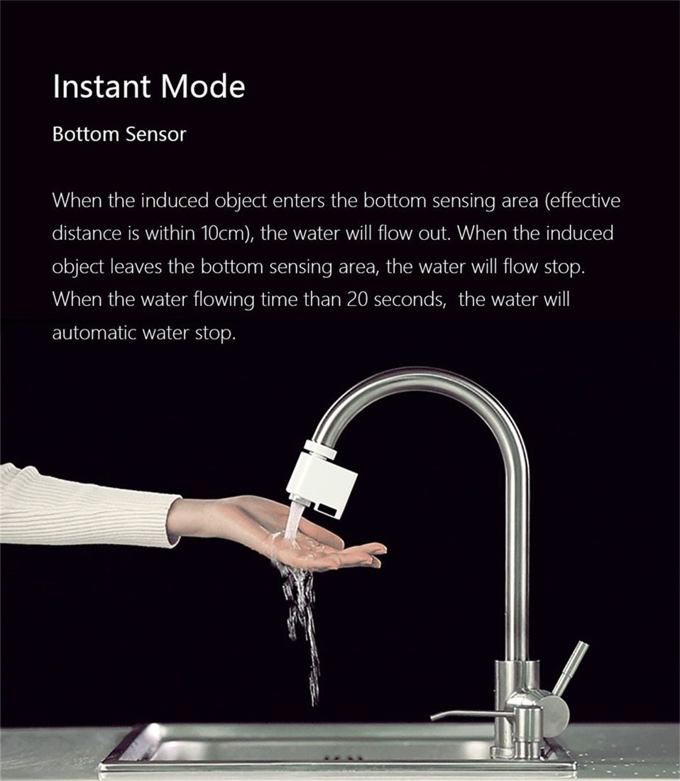 Intelligenter Wasserhahn mit Infrarot-Bewegungssensor