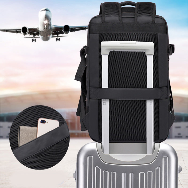 Professioneller Laptop-Rucksack mit USB-Ladeanschluss für Arbeit, Schule & Reisen – Wasserabweisender Commuter-Tagesrucksack für Damen & Herren