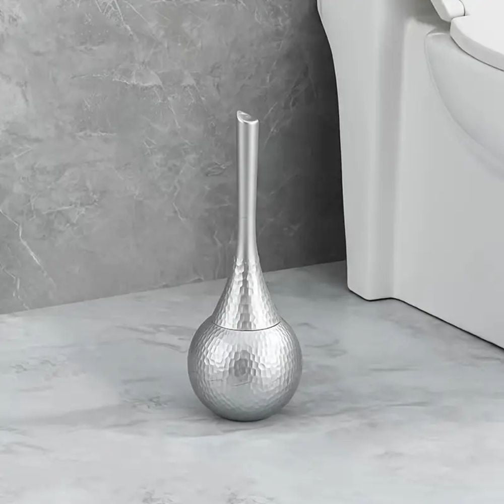Premium-Toilettenbürste mit verdecktem Halter, ABS-Badezimmer-Reinigungswerkzeug, modernes Design, hygienische Aufbewahrung, vier Ausführungen | Thomler
