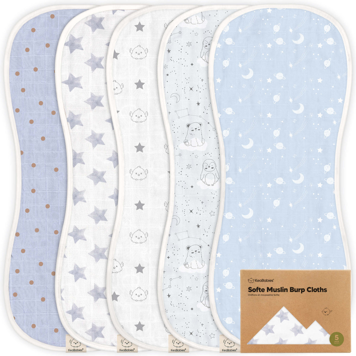 Large Muslin Baby Burp Cloth