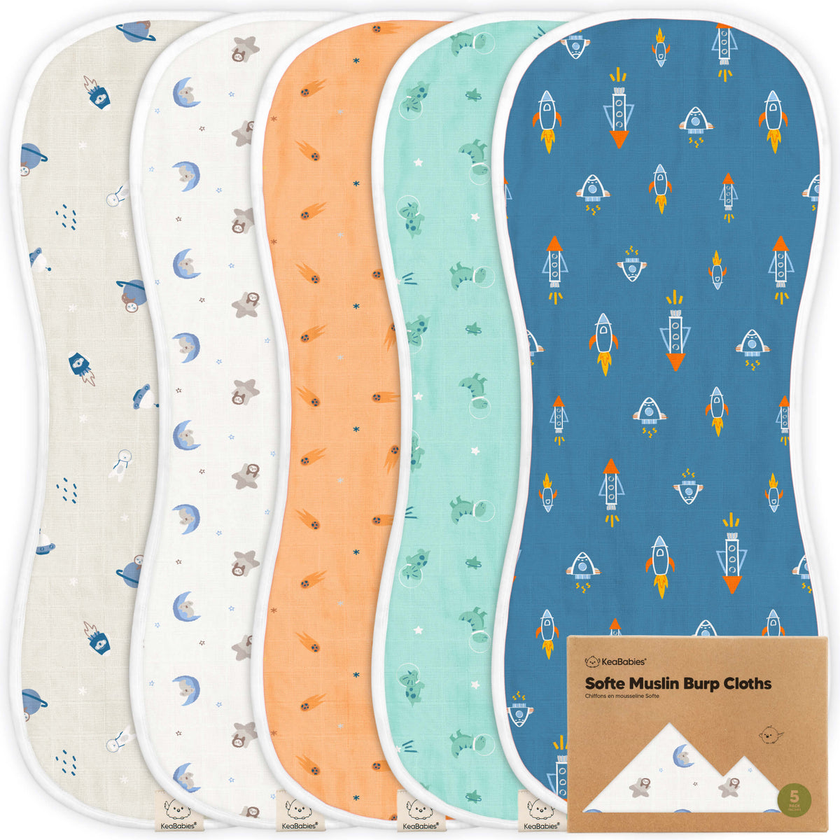 Large Muslin Baby Burp Cloth
