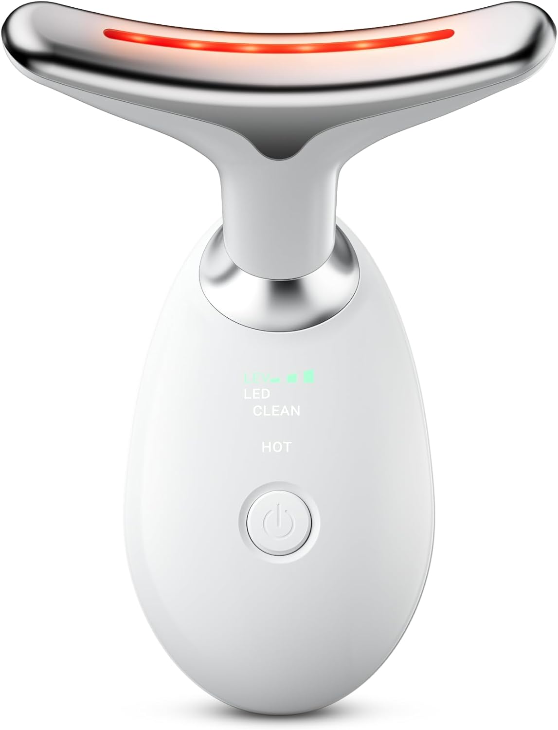 Facial and Neck Massager with LED Light and Warmth