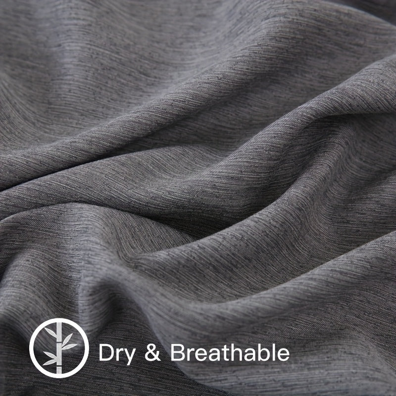 Bamboo Fiber Fitted Sheet Deep Pocket Breathable Cooling Bed Sheet Moisture Wicking Soft Bedding for Summer Twin Full Queen King Cal King