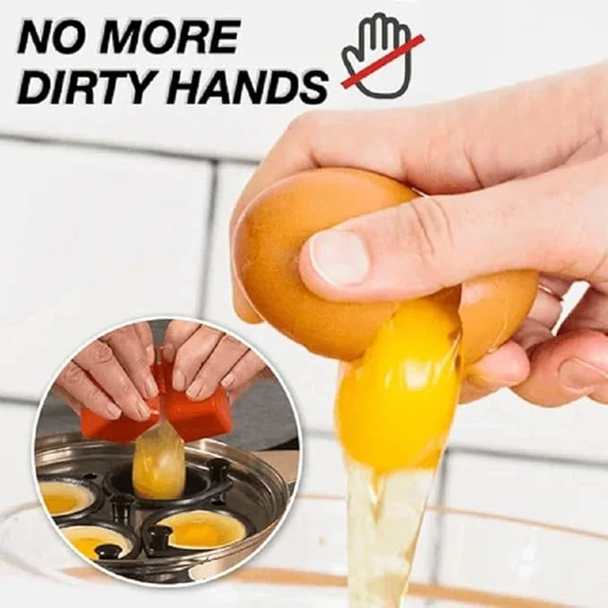 Eierkraker voor hardgekookte eieren, keukengereedschap voor snel en schoon eieren pellen, handige gadget voor ontbijt, salades en recepten | Thomler