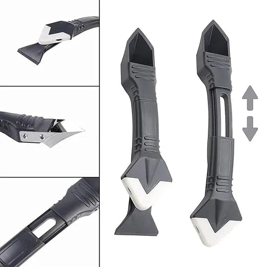 Multi-Purpose Caulk Finishing Tool Kit for Bathroom Kitchen Tile Grout Sealing Projects Silicone Smoothing Removal Edger | Thomler