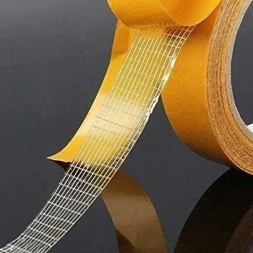 Industriële montagetape voor muren, vloeren en stoffen, set van 2 rollen, boren overbodig, posterhanger, tapijtgripper, reparatietape voor textiel, hechtmiddel voor meerdere ondergronden | Thomler