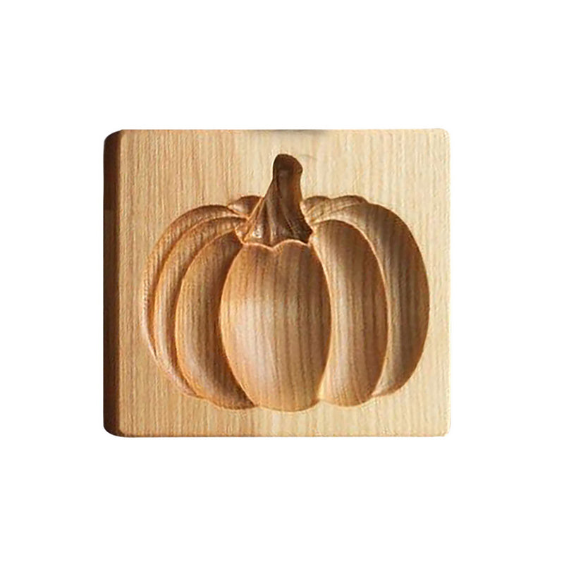 Cortador de galletas de madera con siete diseños estacionales y molde de presión y elevación