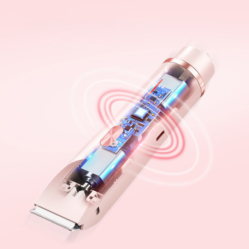 Rechargeable Dual-Head Precision Trimmer for Face, Underarms & Bikini Line – Waterproof IPX7, USB-C Fast Charging, Gentle on Sensitive Skin | Thomler