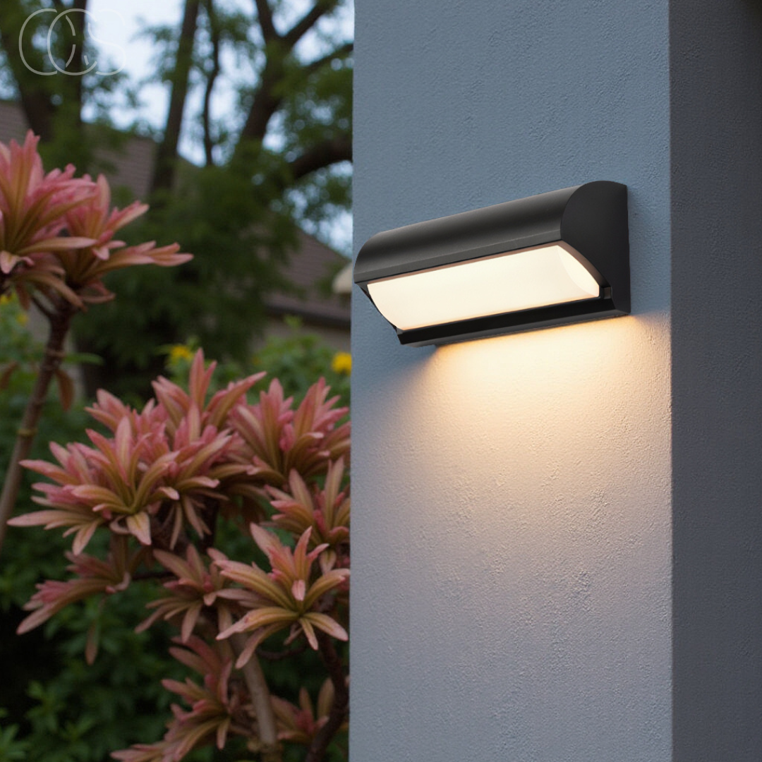 Outdoor LED Wall Light 20W Waterproof Fixture Black 9.8 Inch for Patio Entryway Garden Path Stairway IP65 Rated 960 Lumens Warm Glow | Thomler