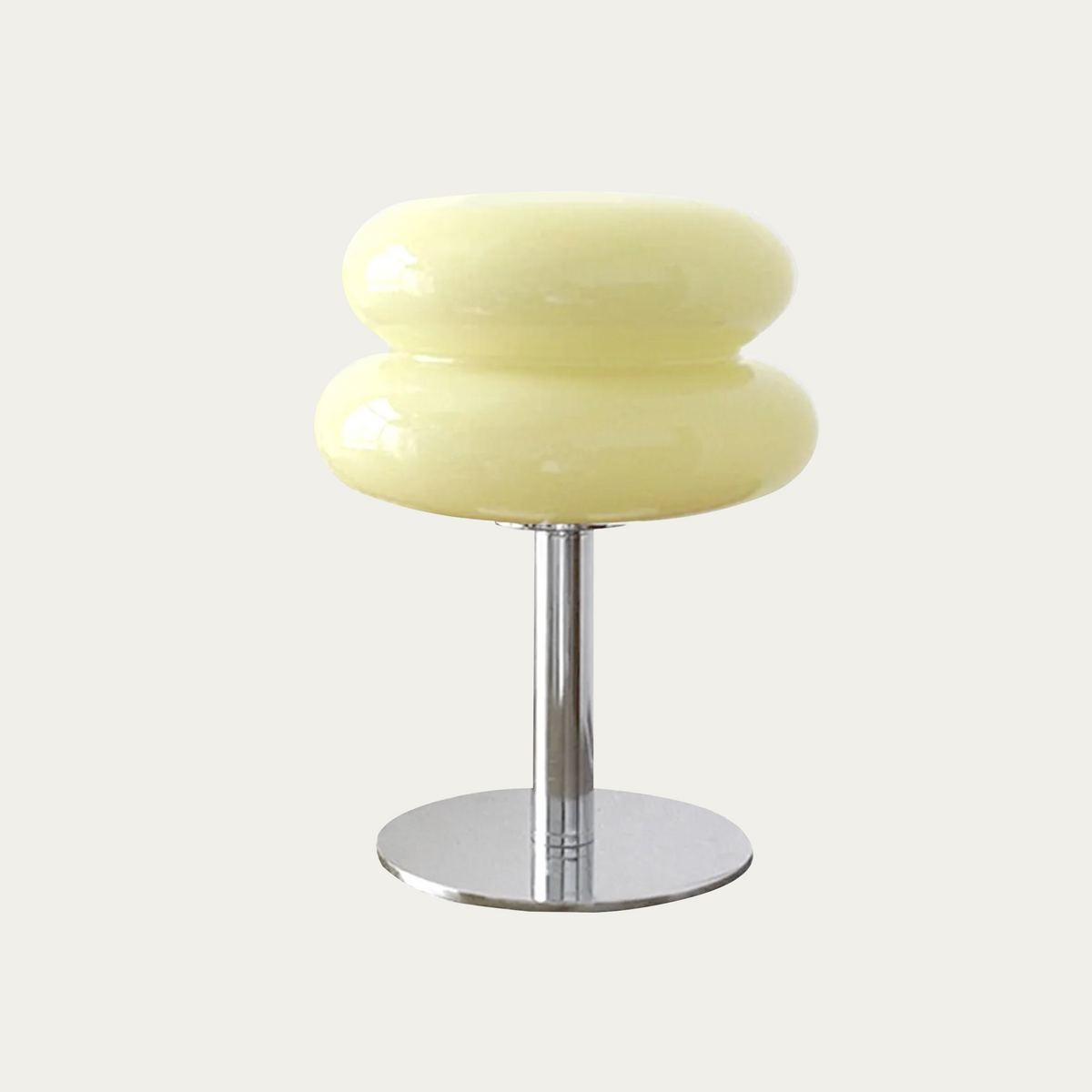 Frosted Glass Accent Lamp 10 Inch Sphere Bedside Light with Metal Base for Nightstand Reading Office Desktop Illumination | Thomler