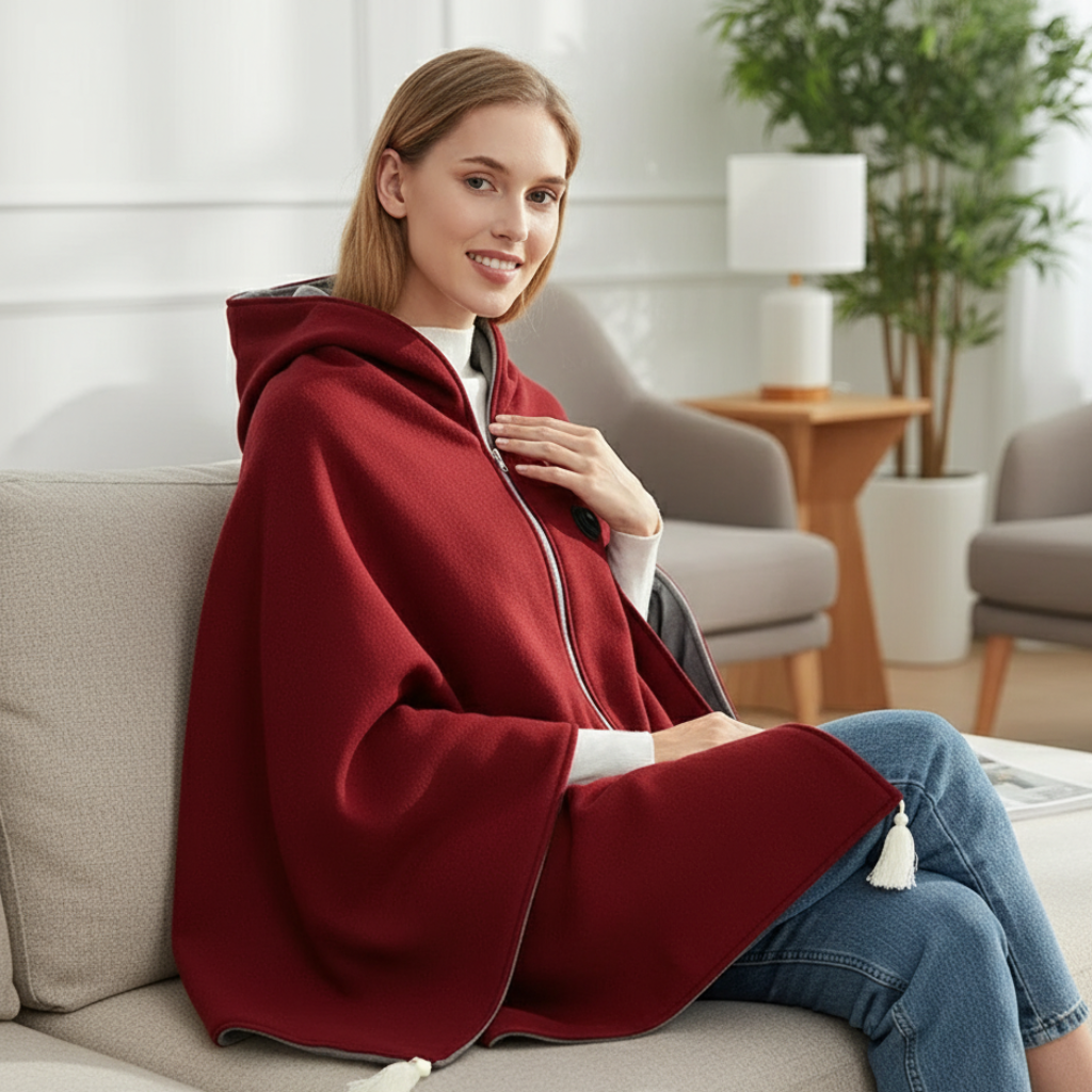 USB Heated Throw Blanket with 3 Heat Settings & Zipper Design – Soft Fleece for Home, Office & Outdoor Use