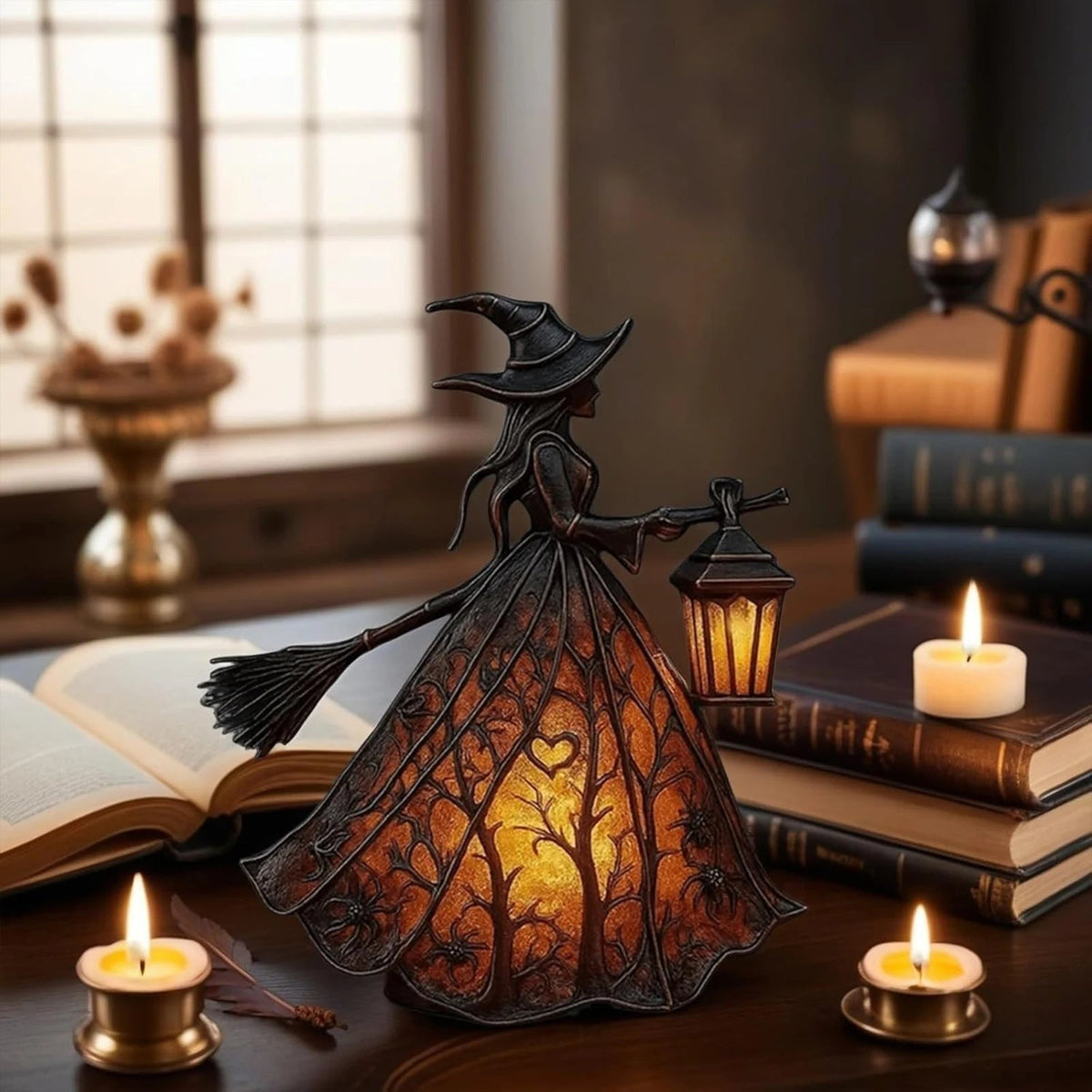 Halloween heksen-tafellamp enge bureaudecoratieverlichting
