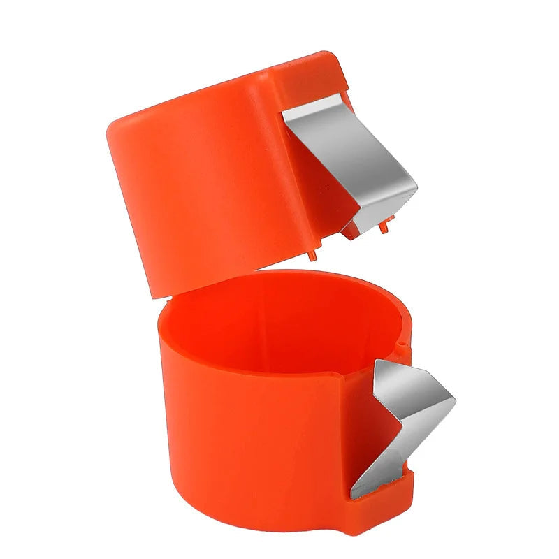 Herramienta manual de cocina para romper huevos con separador integrado y clip de acero inoxidable para cocinar, hornear y preparar desayunos de forma limpia | Thomler