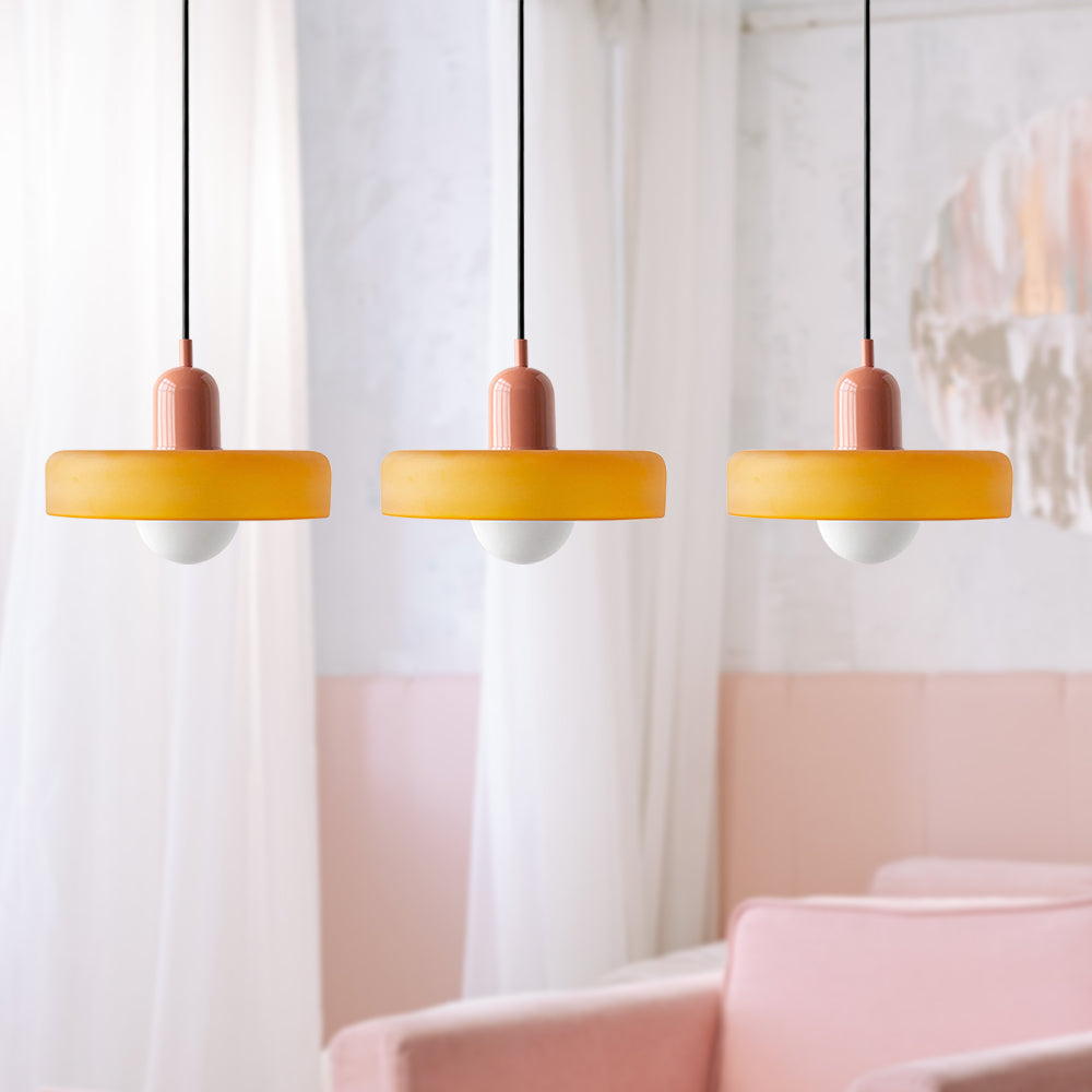 Glas-Pendelleuchte 12 Zoll höhenverstellbare Deckenleuchte für Schlafzimmer Nachttische modern minimalistisch nordische Hängelampe E27 Fassung für | Thomler