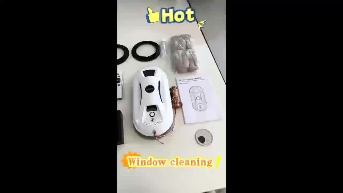 Robotic Window Cleaner with Remote Control for Glass Doors, Mirrors & Windows | Thomler