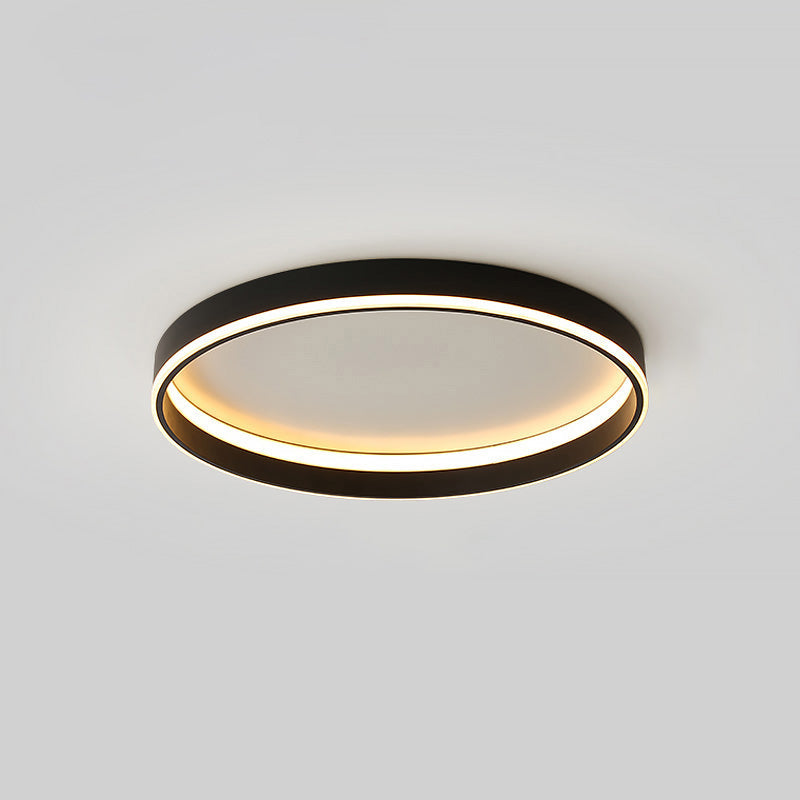 Round LED Flush Mount Light with Wireless Dimmer Control for Bedrooms Living Rooms Hallways | Thomler