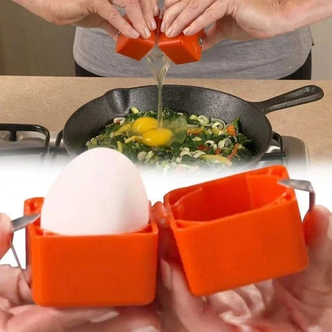 Eierkraker voor hardgekookte eieren, keukengereedschap voor snel en schoon eieren pellen, handige gadget voor ontbijt, salades en recepten | Thomler