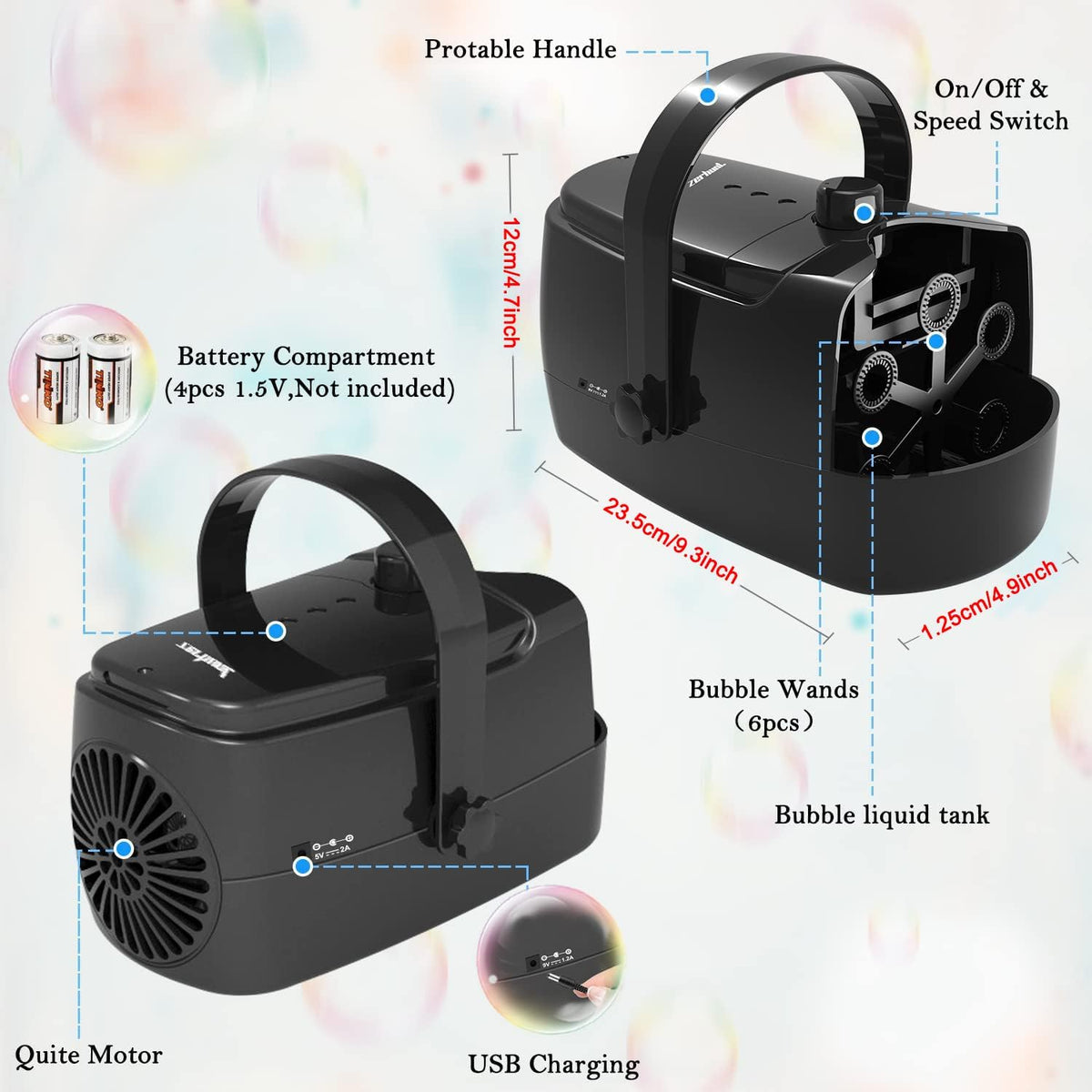 Automatische Seifenblasenmaschine für Partys