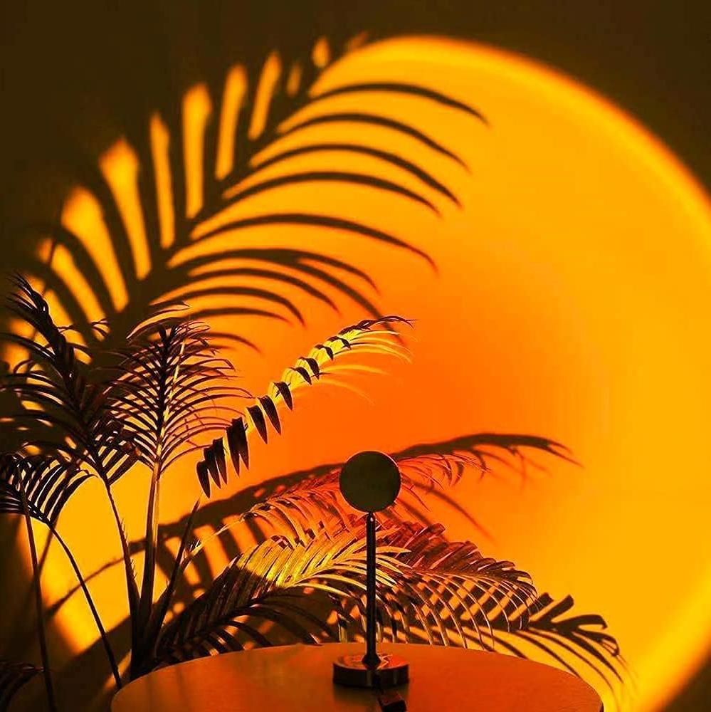 Zonsondergang-projectielamp met 360° draaibare kop – 13 sfeerverlichtingsmodi voor slaapkamer, woonkamer & creatieve ruimtes