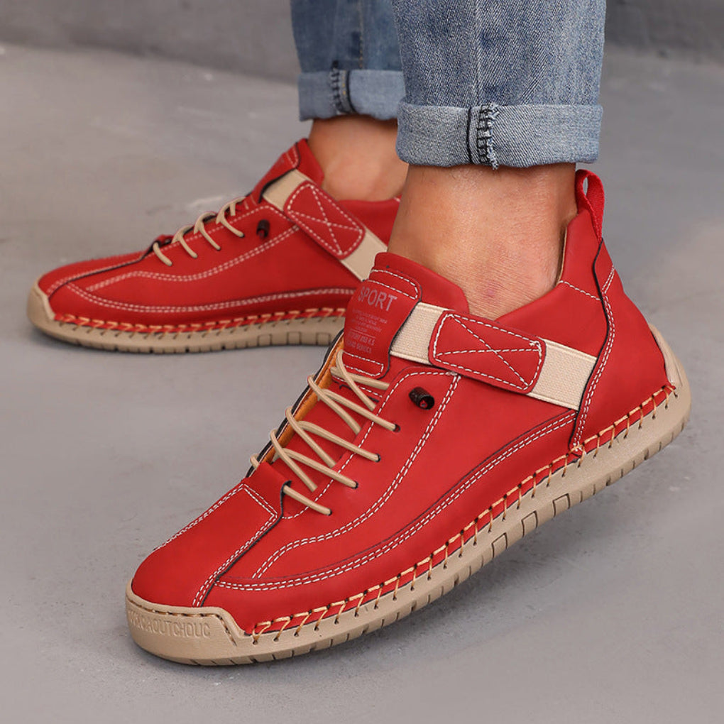 Color-Block-Stiefeletten für Damen mit gepolsterter Sohle und strukturiertem Obermaterial