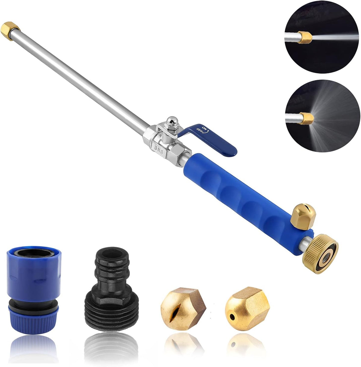 Boquilla pulverizadora de alta presión para manguera de lavado de coches