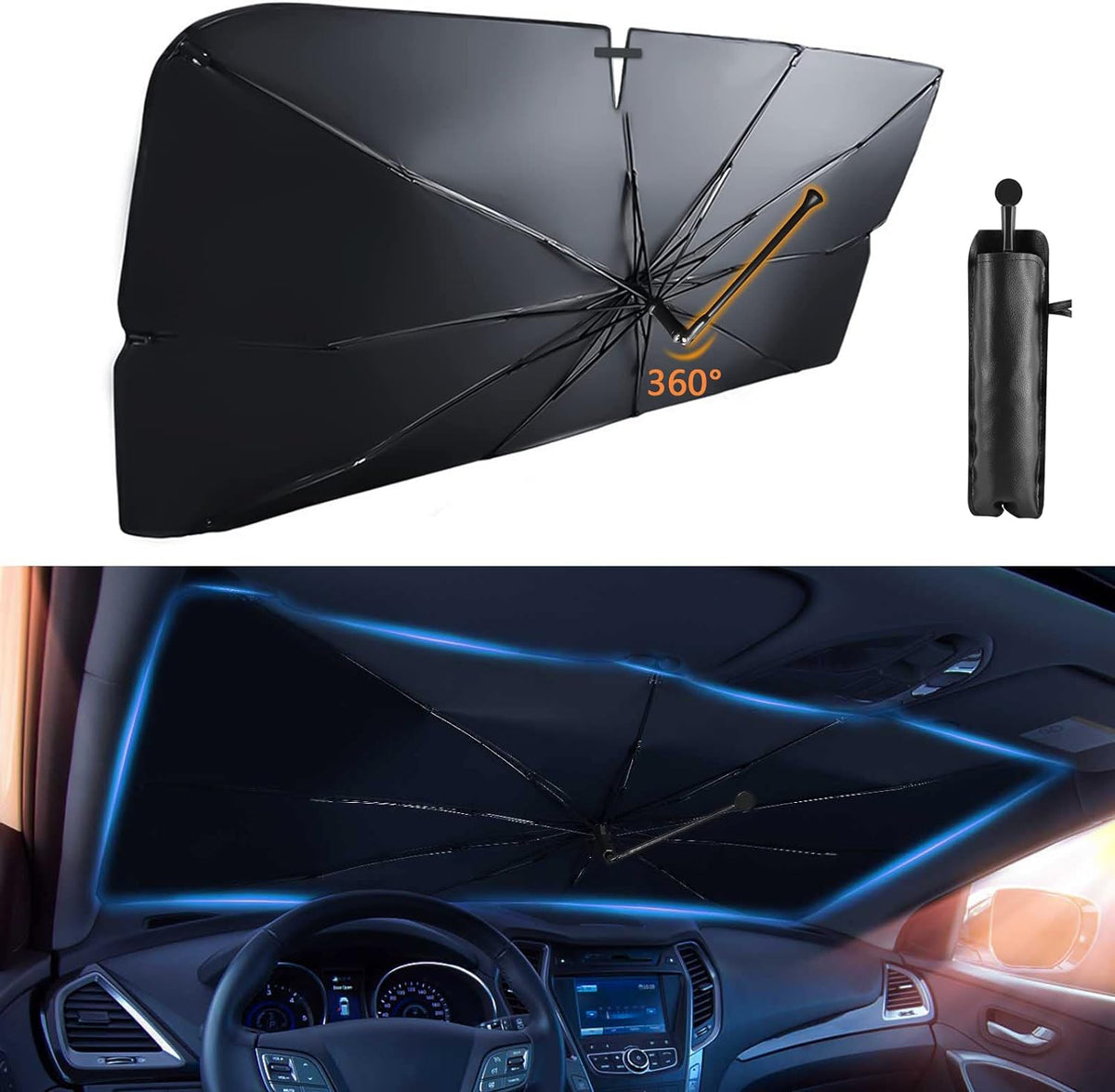 Auto-Sonnenblende für die Windschutzscheibe