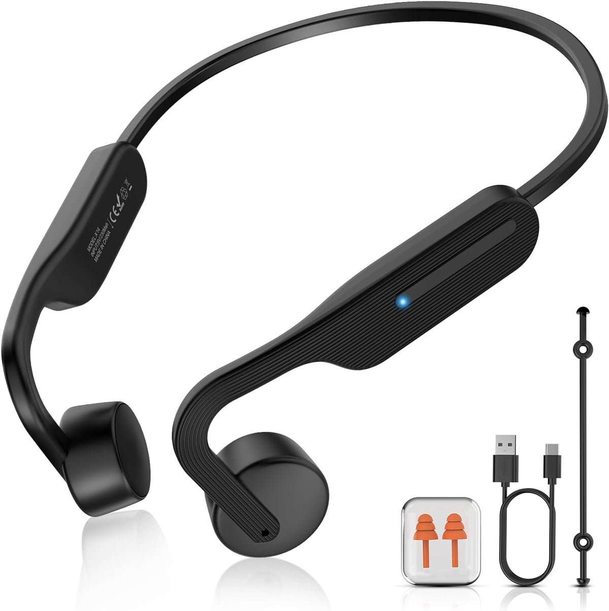 Auriculares inalámbricos de conducción ósea de oído abierto