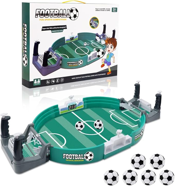 Desktop Tafelvoetbalspel Compact actiespel voor het hele gezin voor kinderen en volwassenen Plezier in de recreatieruimte | Thomler