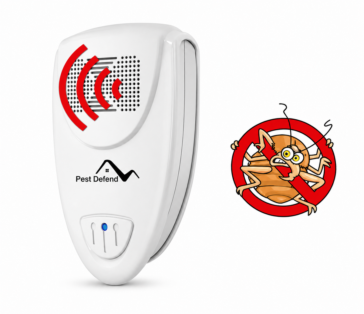 Electronic Bug Deterrent for Home 215 sq ft Room Coverage Plug-In Sonic Frequency Device for Bedroom Kitchen Living Room Indoor Pest Control | Thomler
