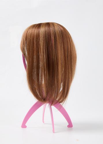 Clip-in Pony-Haarteil mit seitlich gestuften Strähnen – Sofortiger Pony-Look für jeden Anlass | Natürliche Textur, hitzebeständig | Thomler