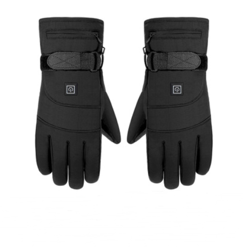 Wasserdichte, akkubetriebene beheizbare Handschuhe mit Touchscreen-Fingerspitzen zum Skifahren und Motorradfahren