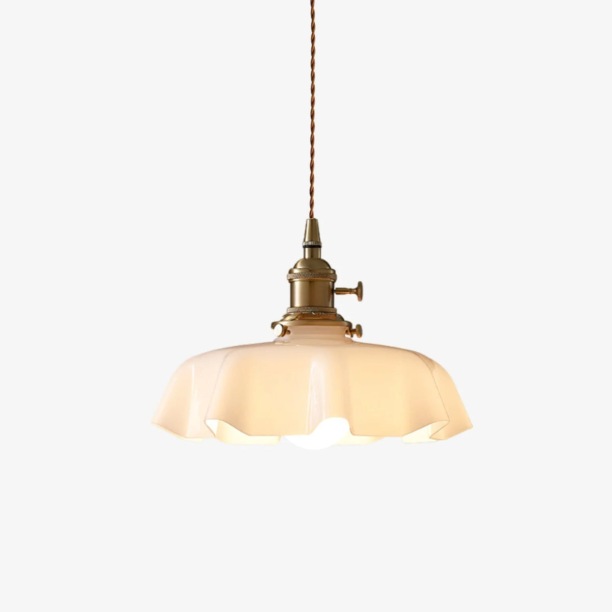 Hanglamp met textuur koepelkap in wit, beige, roze en blauw voor keukeneiland en eetkamer, in hoogte verstelbare hanglamp voor binnen | Thomler