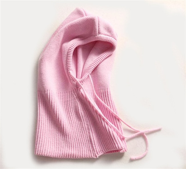 Strickmütze mit Kapuze und Kordelzug, verstellbare Passform, Kopfbedeckung für kaltes Wetter für Damen, Accessoire für den Herbst