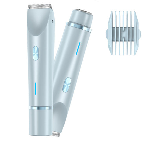 Rechargeable Dual-Head Precision Trimmer for Face, Underarms & Bikini Line – Waterproof IPX7, USB-C Fast Charging, Gentle on Sensitive Skin | Thomler