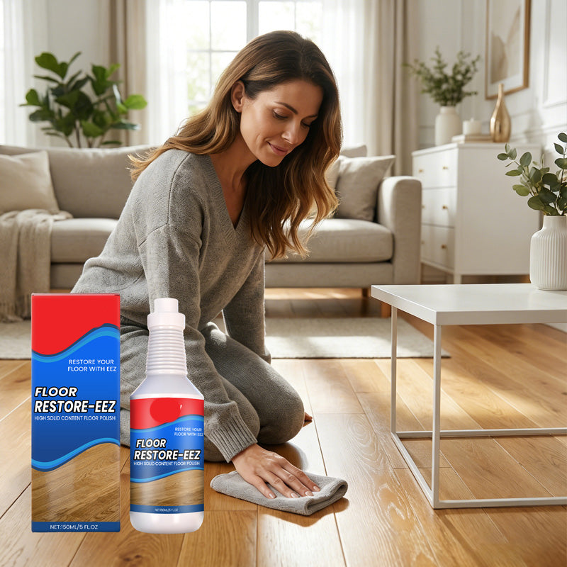 Floor Polish & Restorer Liquid – Revives Shine on Hardwood, Tile & Laminate – Hides Scratches & Renews Color for Living Rooms, Kitchens, Hal | Thomler
