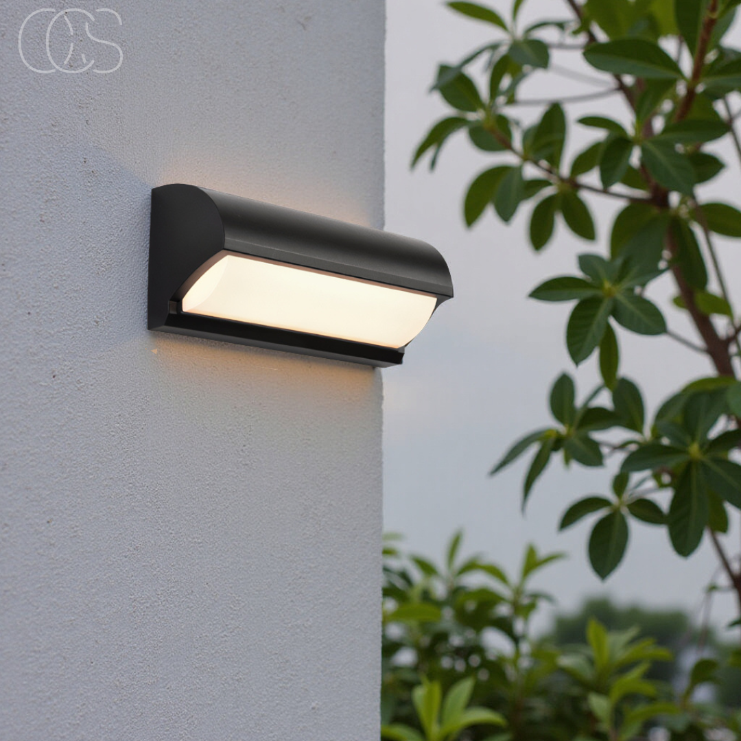 Outdoor LED Wall Light 20W Waterproof Fixture Black 9.8 Inch for Patio Entryway Garden Path Stairway IP65 Rated 960 Lumens Warm Glow | Thomler