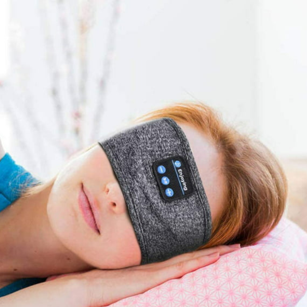 Komfortables Bluetooth-Stirnband für Sport und Schlaf