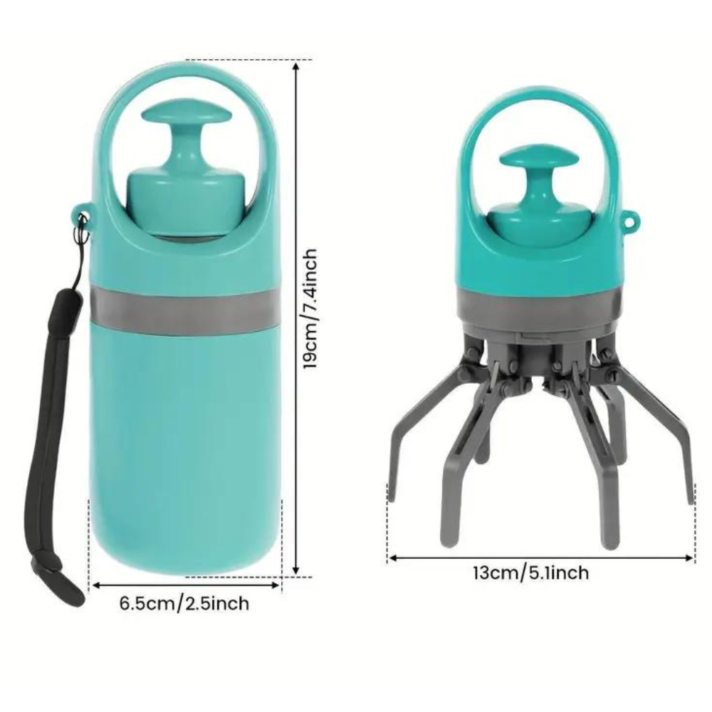 Dog Waste Scoop Claw with Bag Dispenser