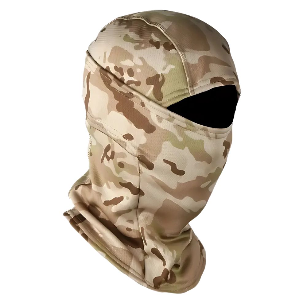 Fleece gevoerde camouflage bivakmuts volledig gezichtsmasker