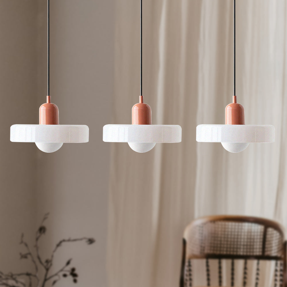 Glas-Pendelleuchte 12 Zoll höhenverstellbare Deckenleuchte für Schlafzimmer Nachttische modern minimalistisch nordische Hängelampe E27 Fassung für | Thomler