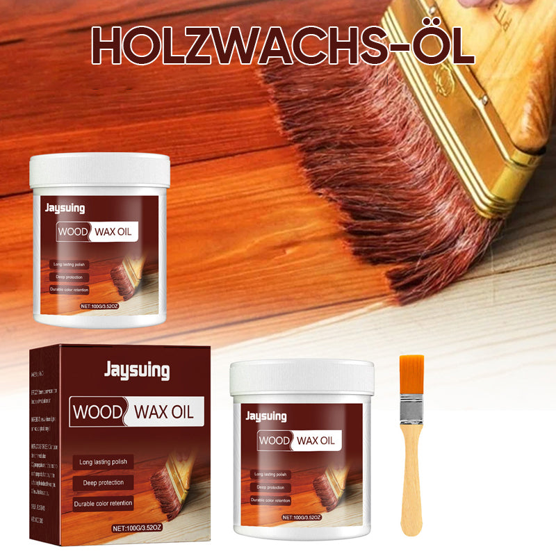Sellador de madera y aceite de cera protector para terrazas, cercas y muebles de exterior – Acabado resistente a la intemperie que restaura la veta natural en madera dura, cedro y pino | Thomler
