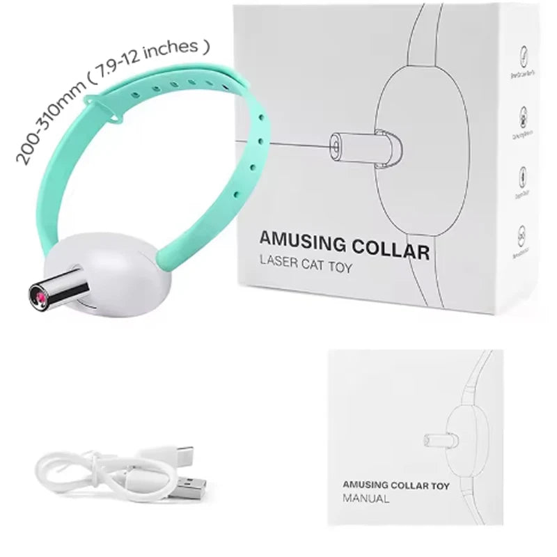 Interaktives Laser-Katzenhalsband mit USB-Ladefunktion