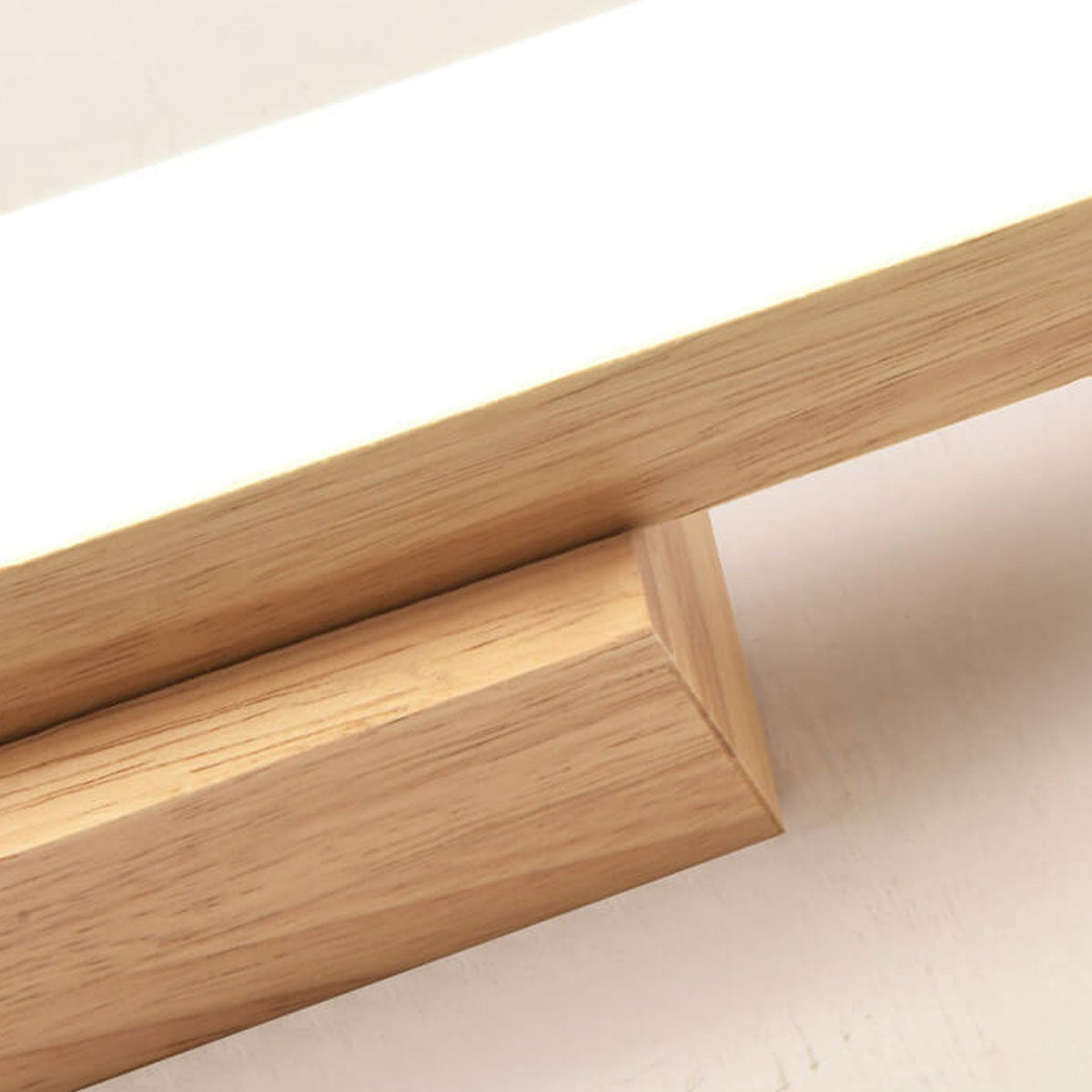 Lineare LED-Wandleuchte 16 W, 81 cm, Holz & Acryl für Badezimmer, Schlafzimmer, Flur, Heimbüro, Arbeits- & Umgebungsbeleuchtung, moderne festverdrahtete Leuchte, flaches Profil | Thomler