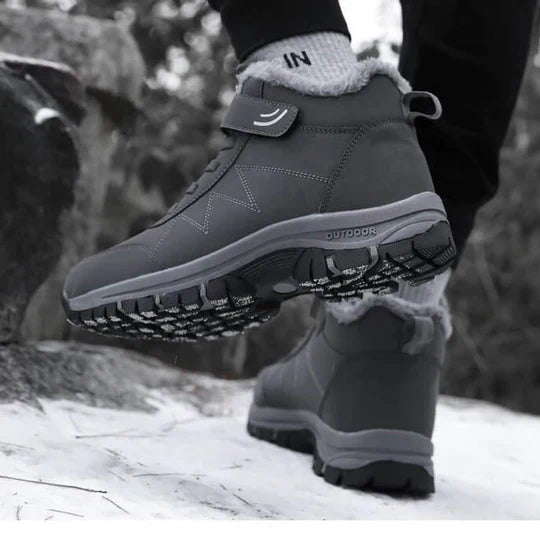 Orthopädische, isolierte Winterstiefel für Bogenstütze, Schmerzlinderung & Wärme, ausgelegt bis -25°C, Unisex-Schneestiefel bei Plantarfasziitis